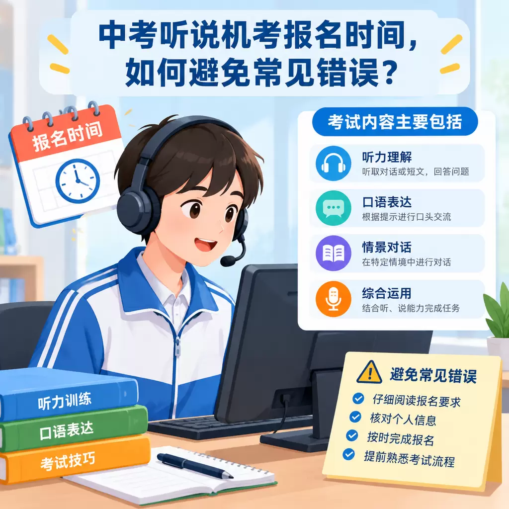 下陆中考听说机考报名时间,如何避免常见错误?