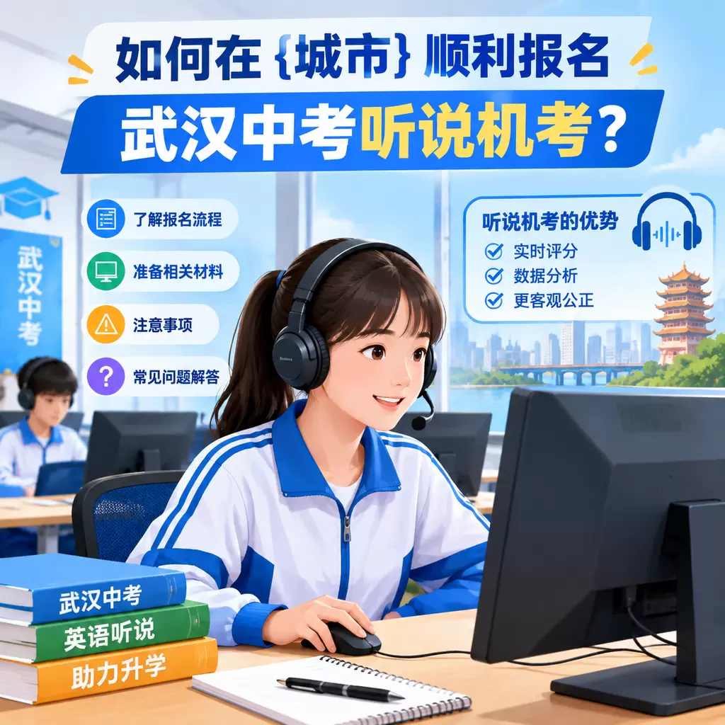 如何在下陆顺利报名武汉中考听说机考？