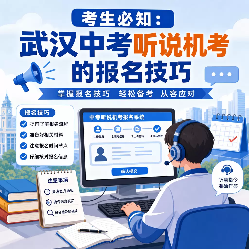 下陆考生必知：武汉中考听说机考的报名技巧