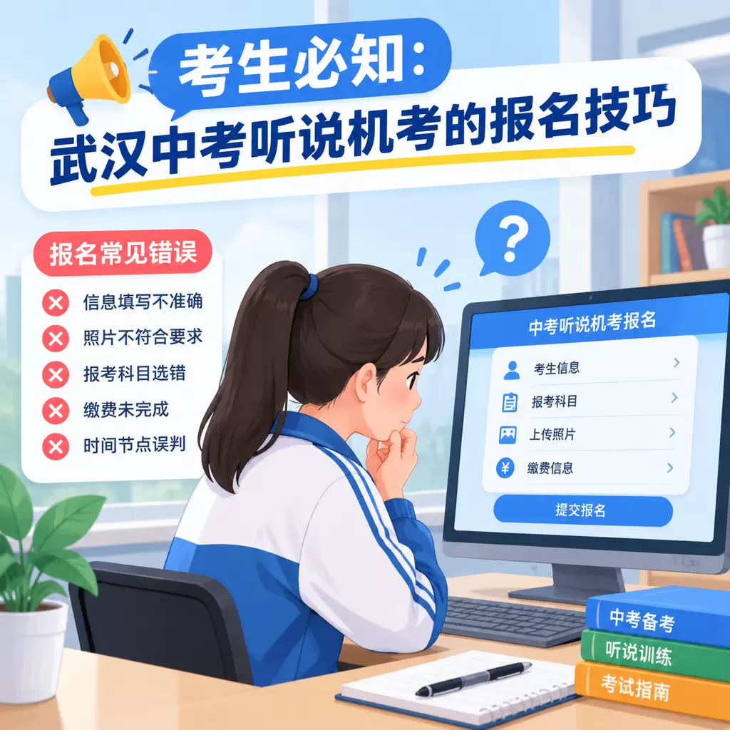 下陆考生必知：武汉中考听说机考的报名技巧