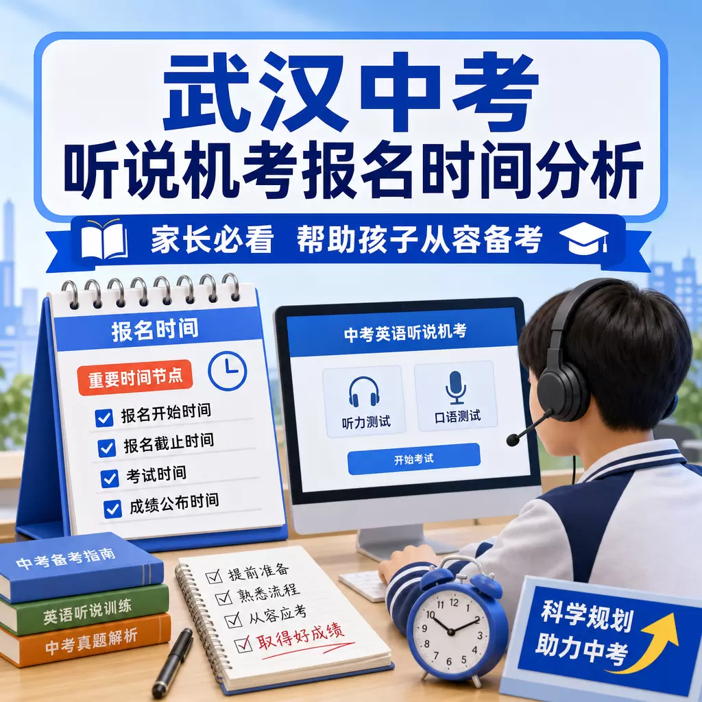 下陆家长必看：武汉中考听说机考报名时间分析