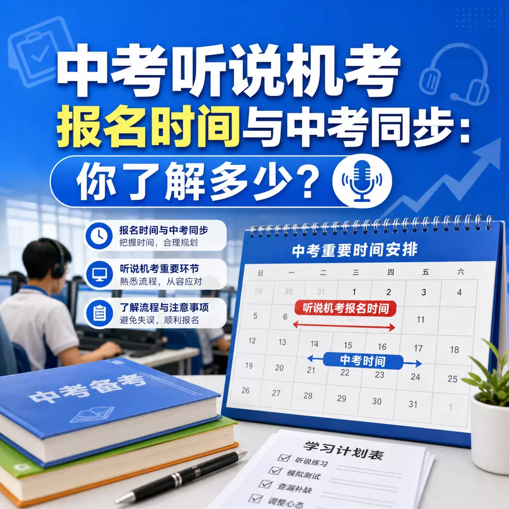 中考听说机考报名时间与中考同步：你了解多少？