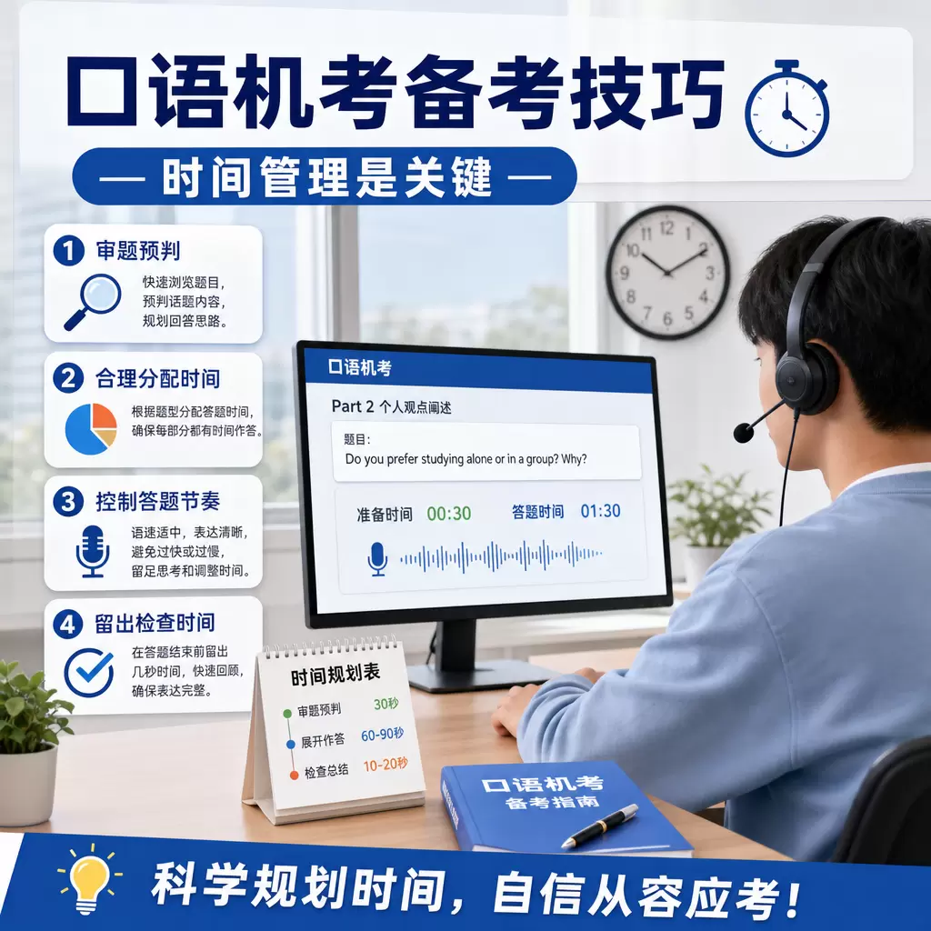 口语机考备考技巧：如何在下陆提升考试分数