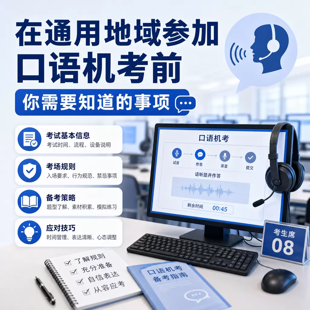 在下陆参加口语机考前你需要知道的事项