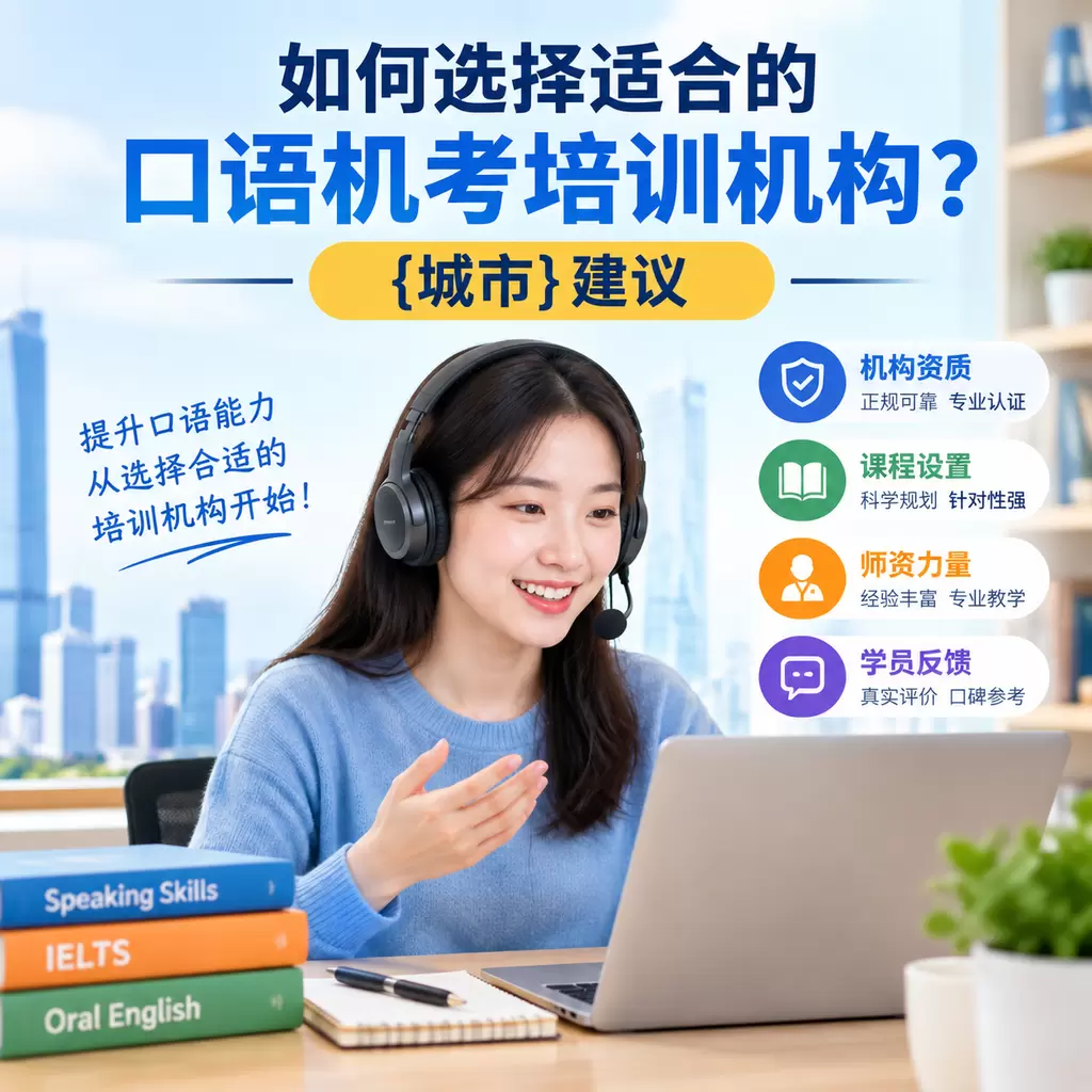 如何选择适合的口语机考培训机构?下陆建议