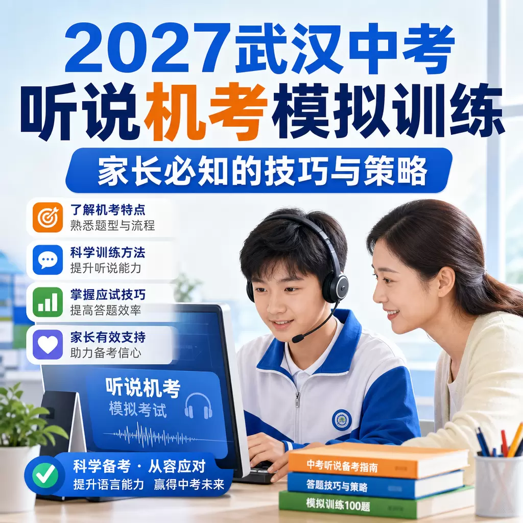 2027武汉中考听说机考模拟训练,家长必知的技巧与策略